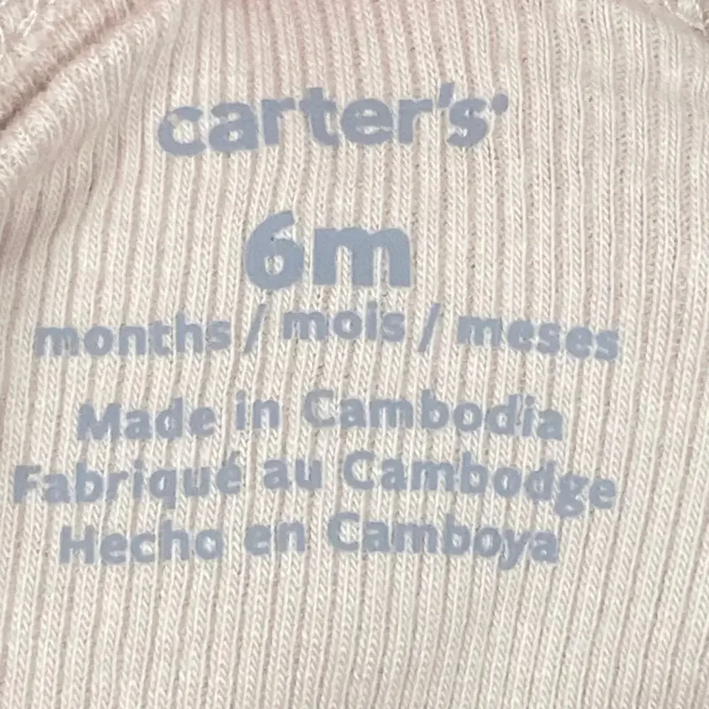 Carters Baby Pajama Set Bunny Print 2 Piece Outfit Sleepwear Size 6M NWT